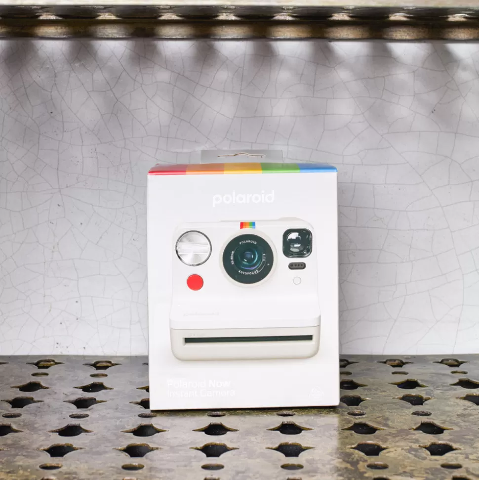 Appareil photo retro Polaroid Now2 - Vintage White>Merci Paris Clearance