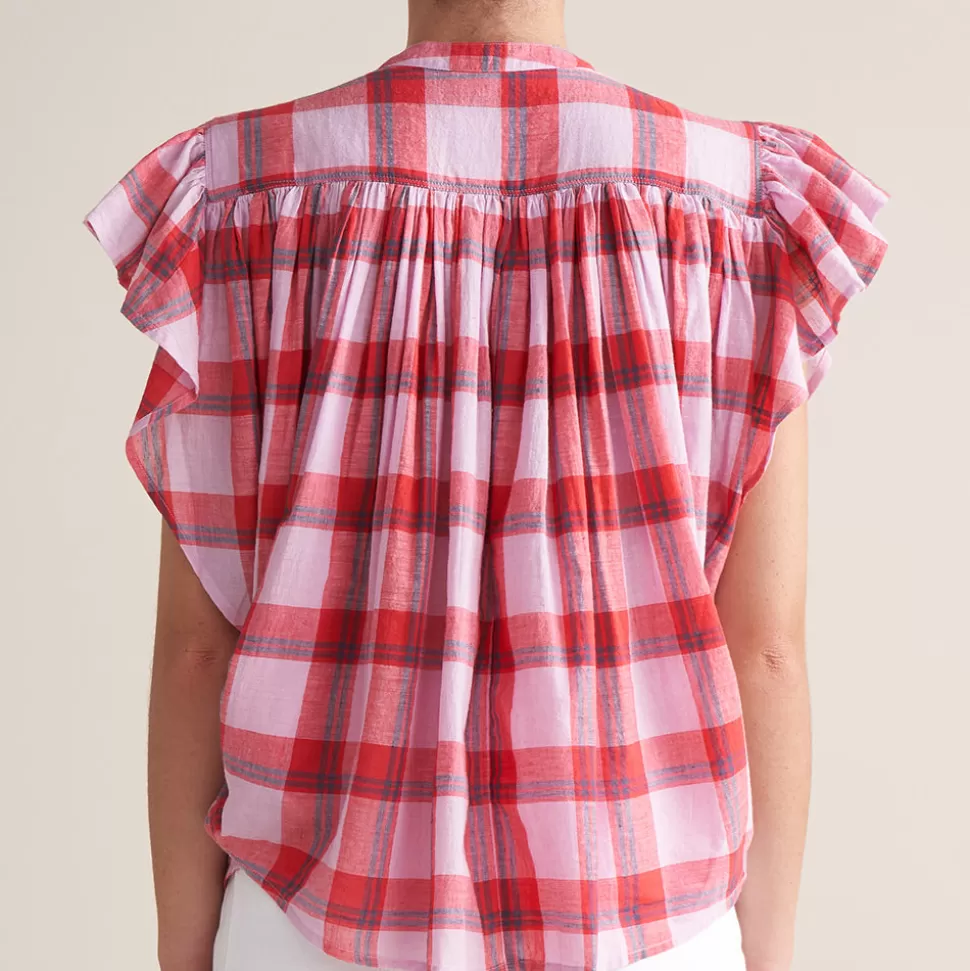 Bellerose - Chemise Chaos - Carreaux rose>Merci Paris Clearance