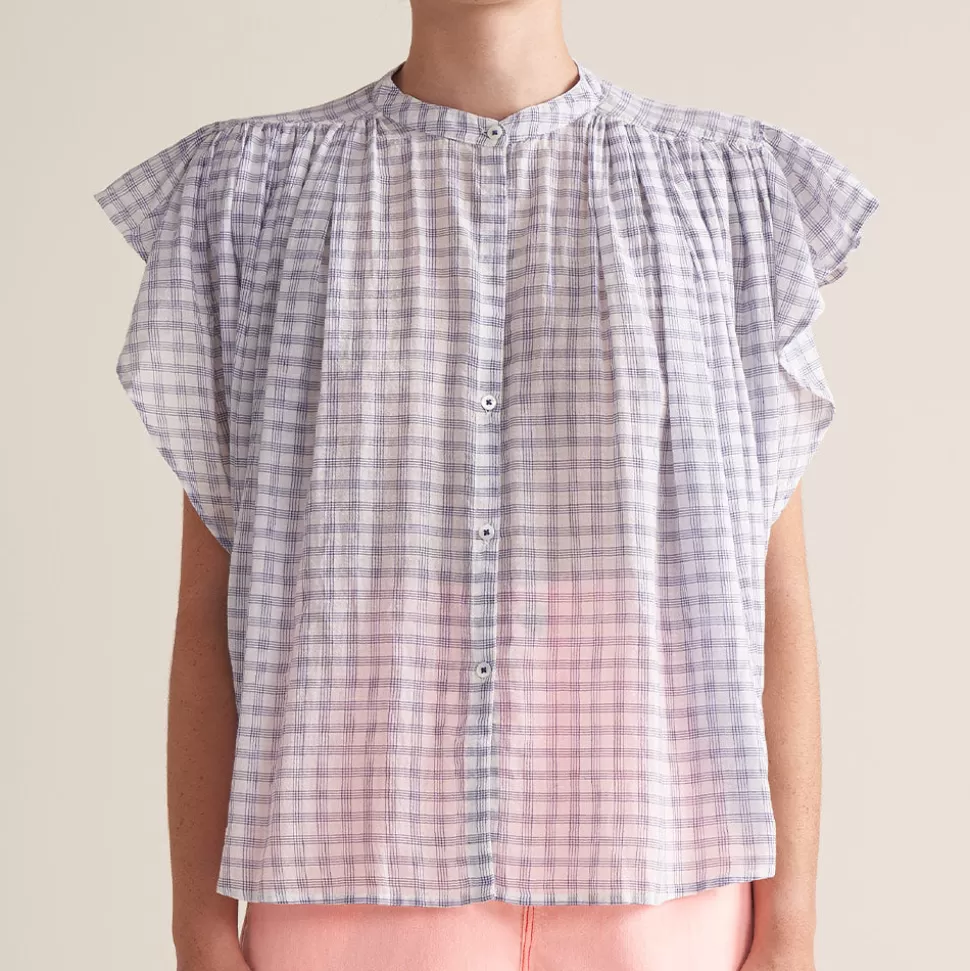 Bellerose - Chemise Chaos - Vichy bleu>Merci Paris Discount