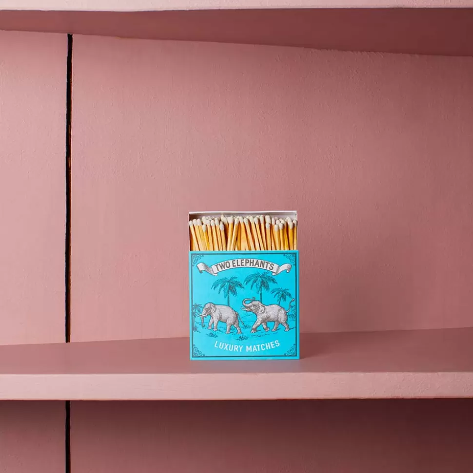 Boîte de 150 grandes allumettes - Deux éléphants>Merci Paris Clearance