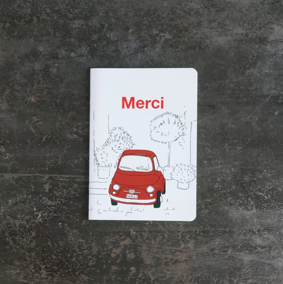 Carnet A5 Merci - Fiat 500>Merci Paris Best
