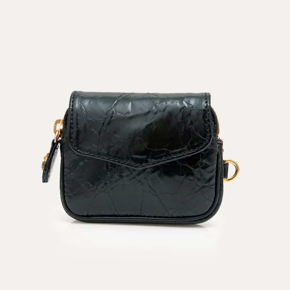 Claris Virot - Porte-Monnaie Karl - Noir Vintage>Merci Paris Best Sale