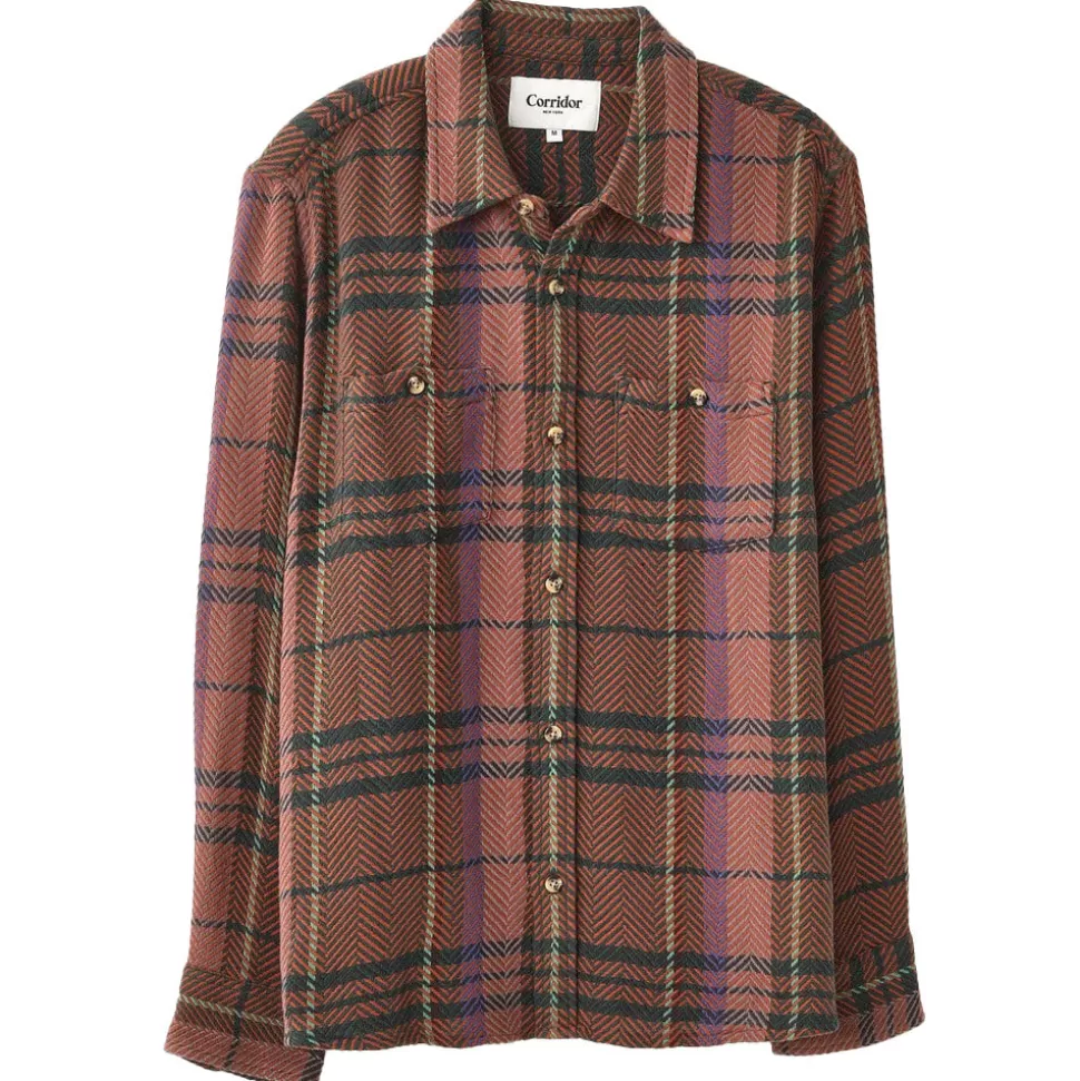 Corridor - Chemise Acid Plaid Totem - Marron>Merci Paris Flash Sale