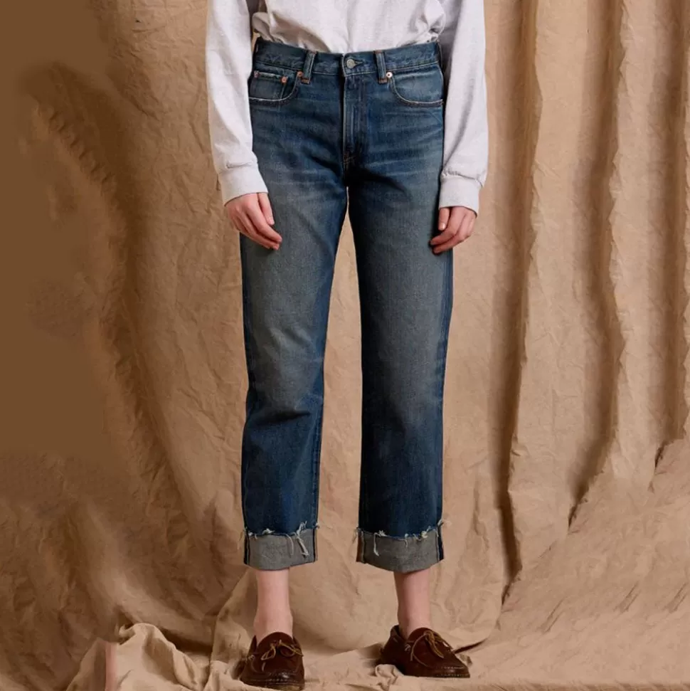 Denimist - Lindsay Cuffed Jean - Bleu>Merci Paris Clearance