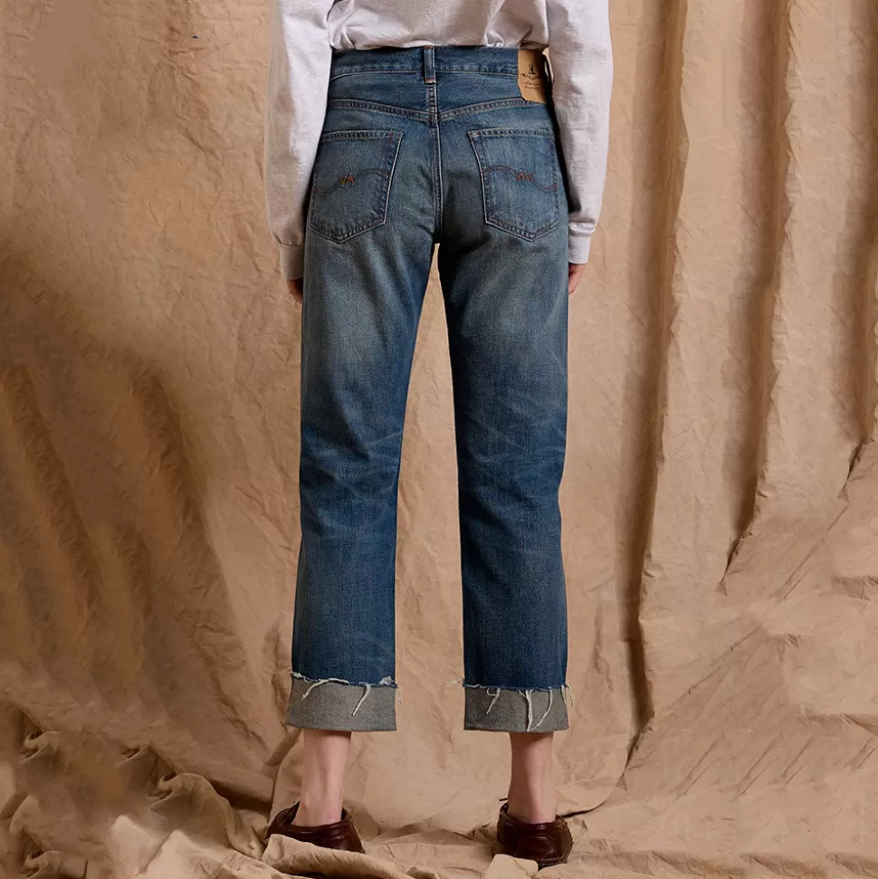 Denimist - Lindsay Cuffed Jean - Bleu>Merci Paris Clearance