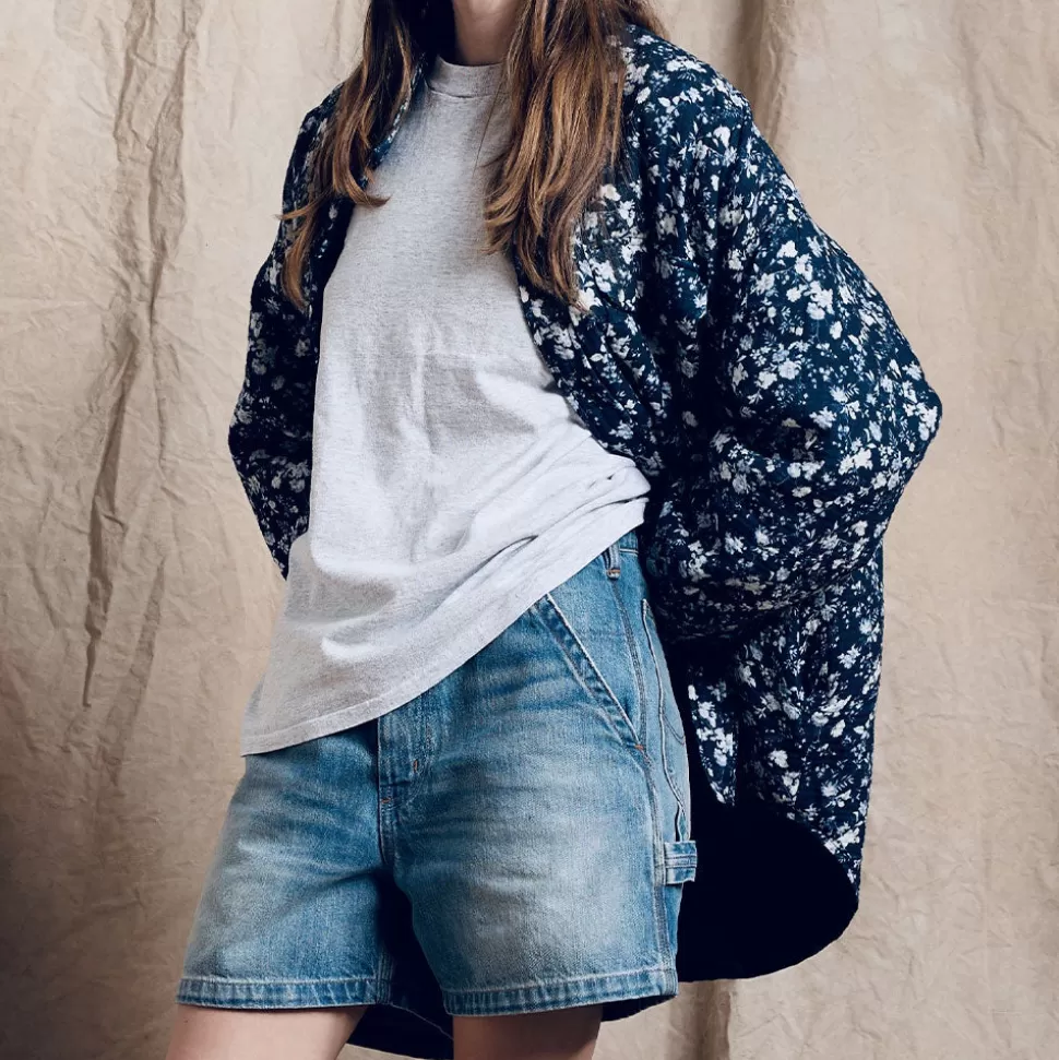 Denimist - Veste chemise à fleurs - Marine>Merci Paris Sale