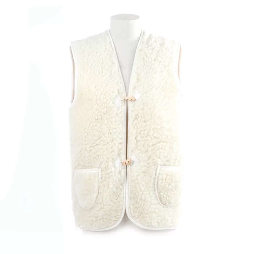 Direct Tannerie - Gilet Laine - Blanc>Merci Paris Online