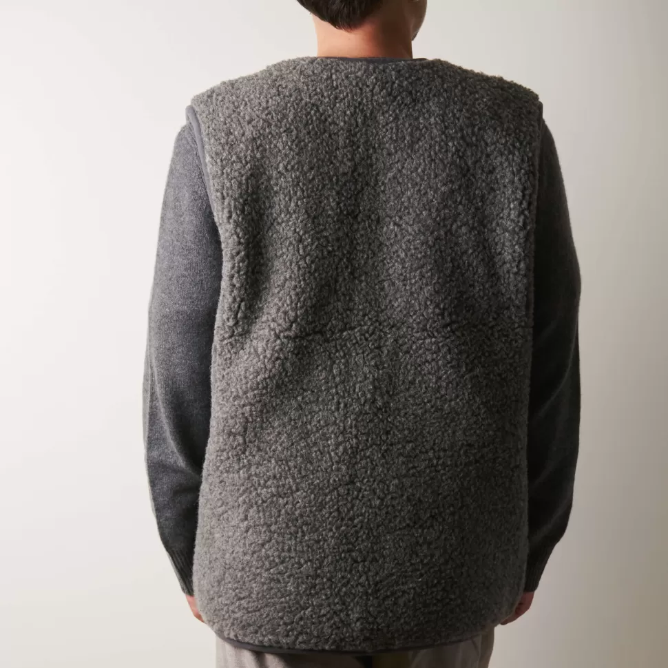 Direct Tannerie - Gilet Laine - Gris>Merci Paris Sale