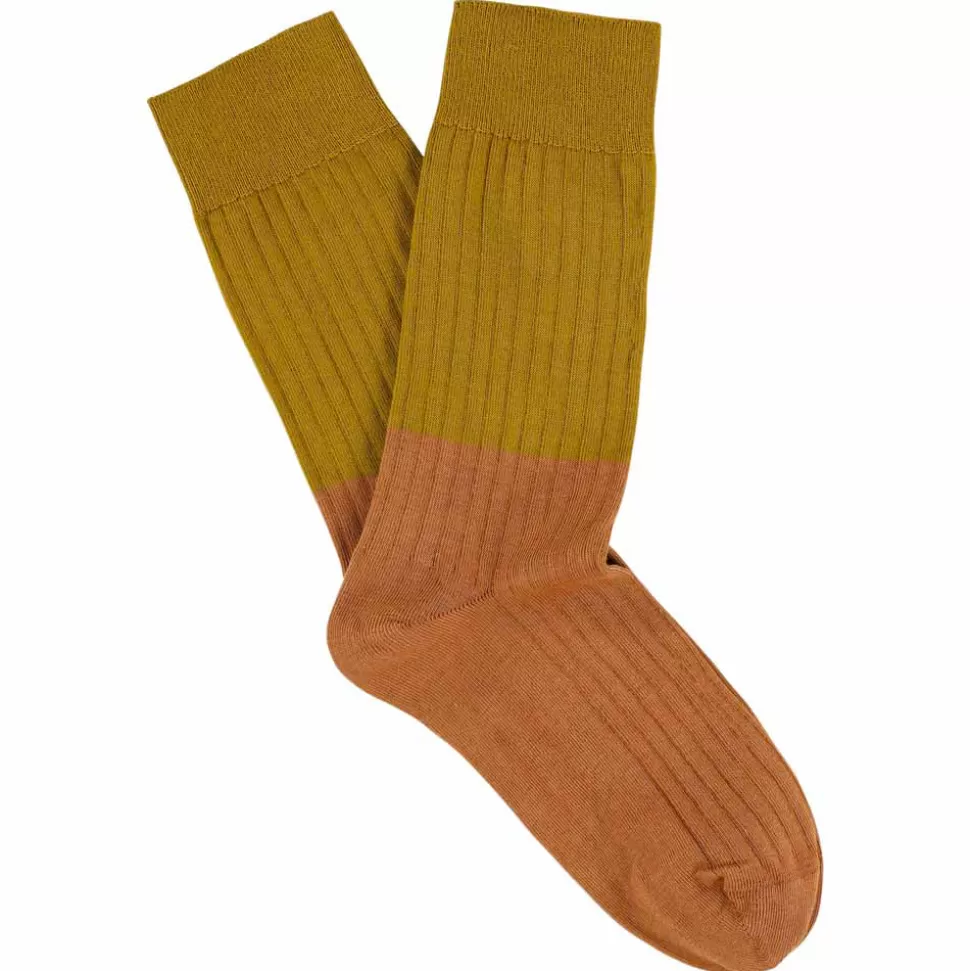 Escuyer - Chaussettes Color Block - Moutarde>Merci Paris Cheap