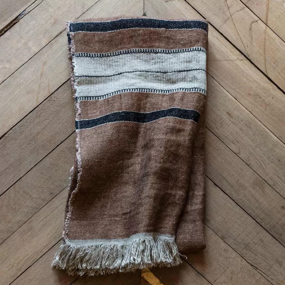 Fouta Belge en lin - Rayures Bruges>Merci Paris Store