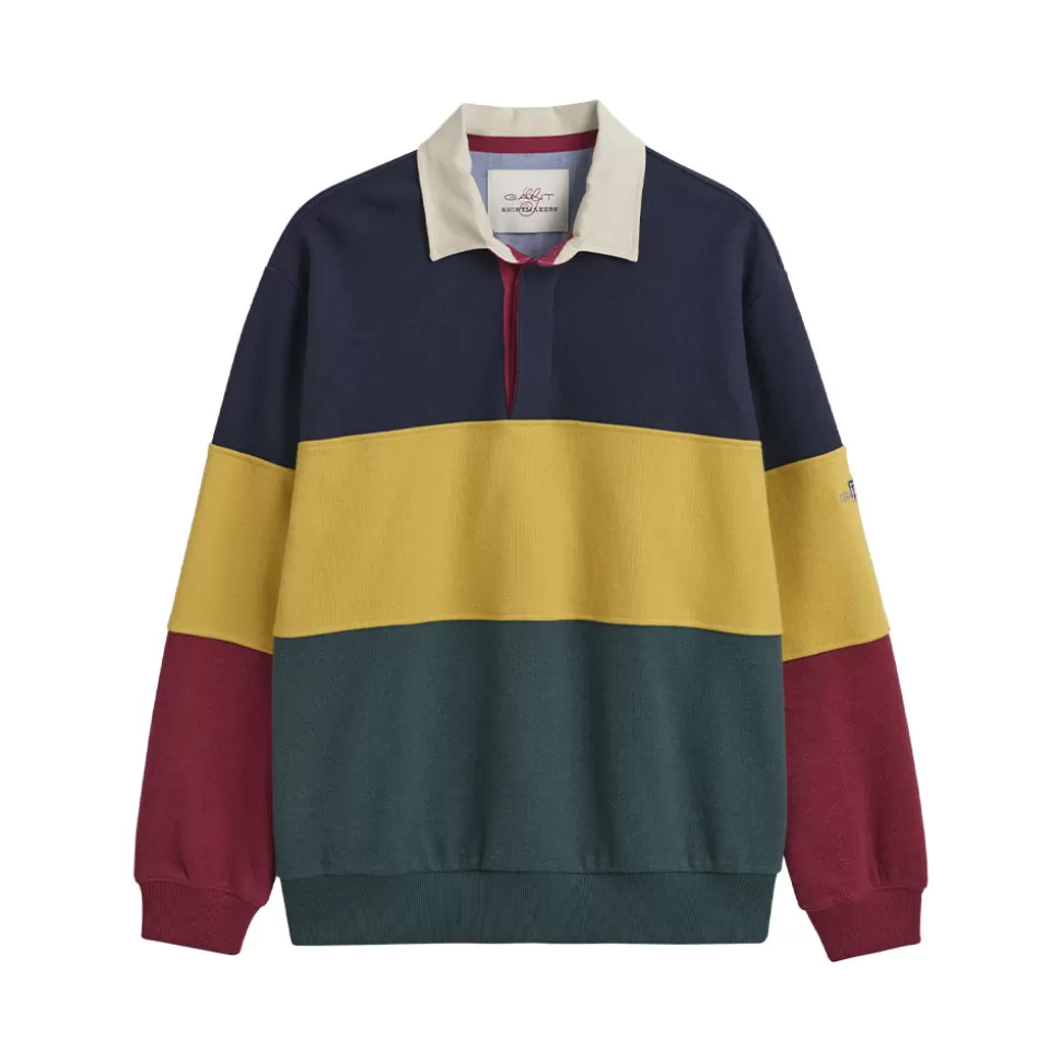 GANT - Polo Color Block Rugger - Evening Blue>Merci Paris Outlet