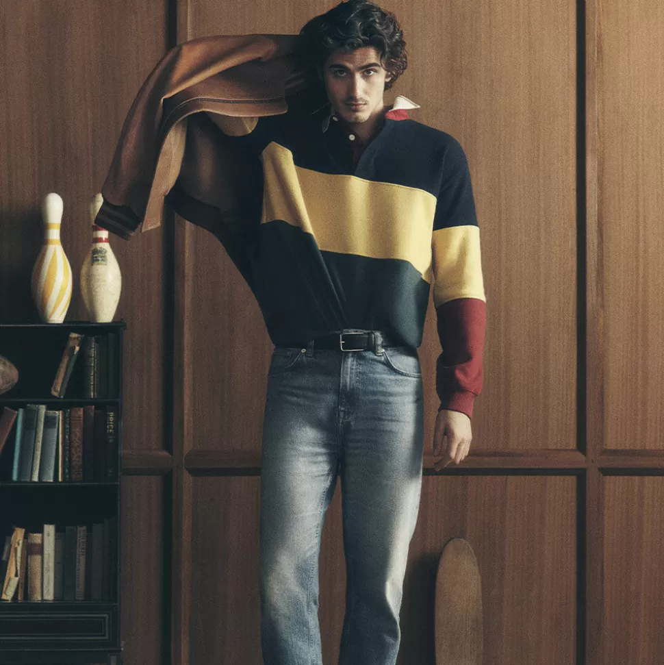 GANT - Polo Color Block Rugger - Evening Blue>Merci Paris Outlet