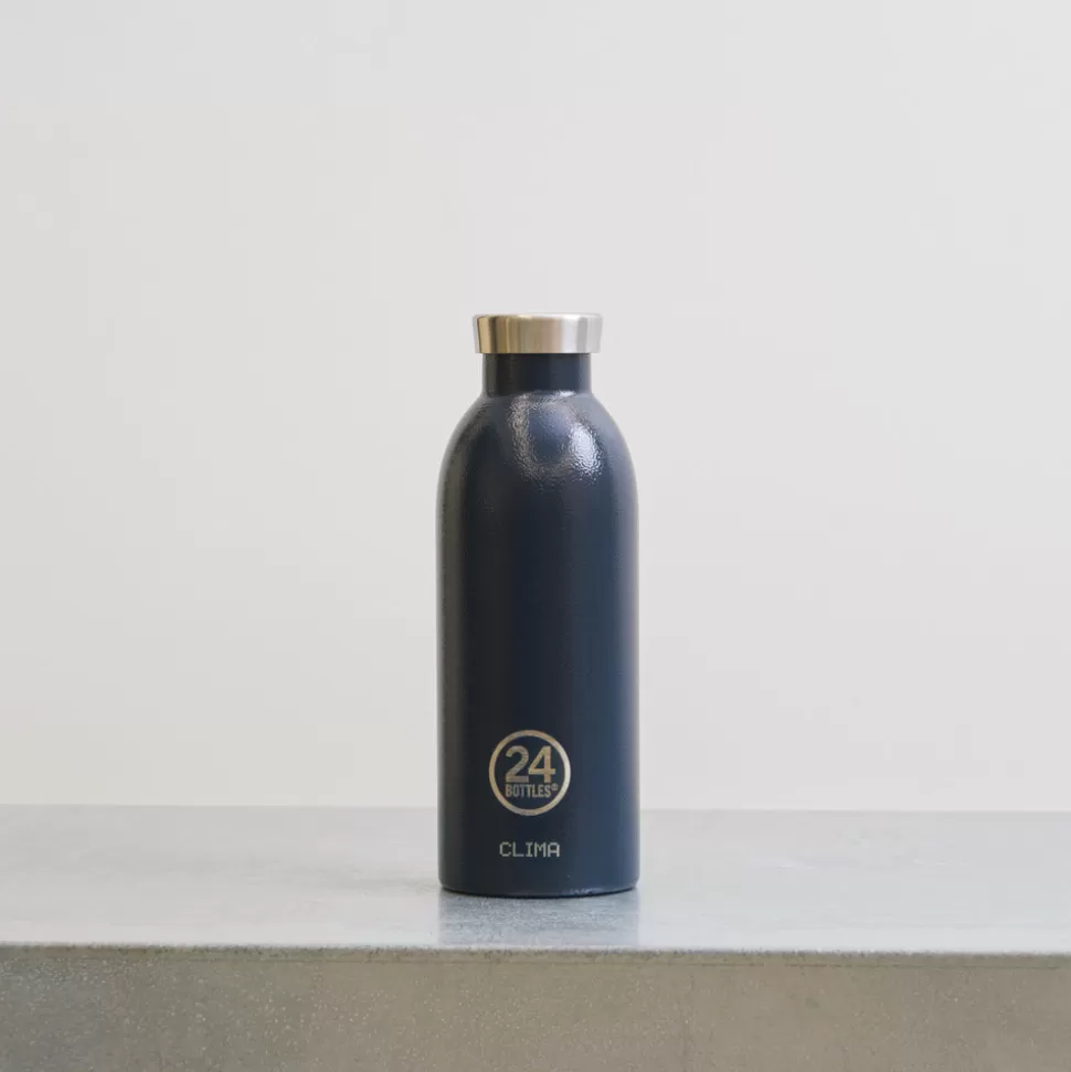 Gourde en inox 500 ml - Clima Bleu Profond - 24Bottles>Merci Paris Cheap