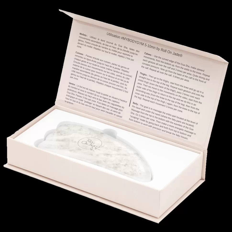 Gua Sha en quartz pour le corps - Cristal - Roll on Jade>Merci Paris Outlet