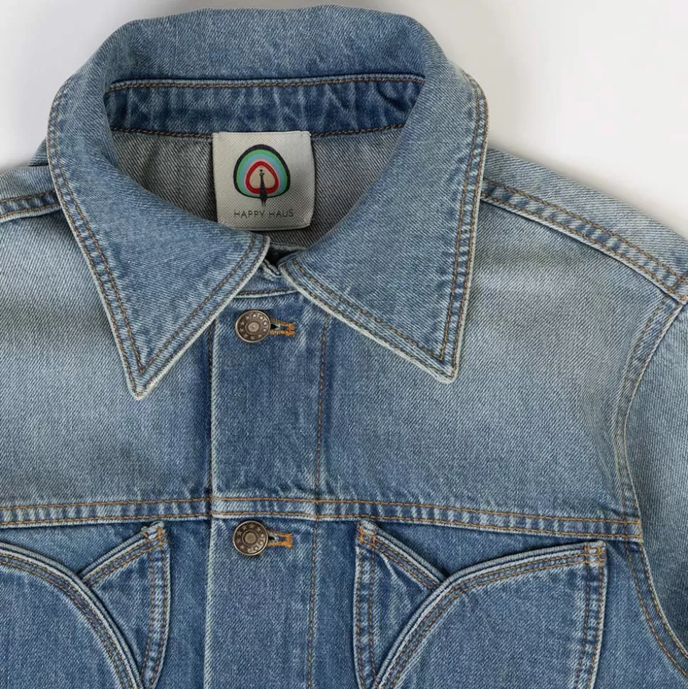 Happy Haus - Veste Fleur - Bleu>Merci Paris Best