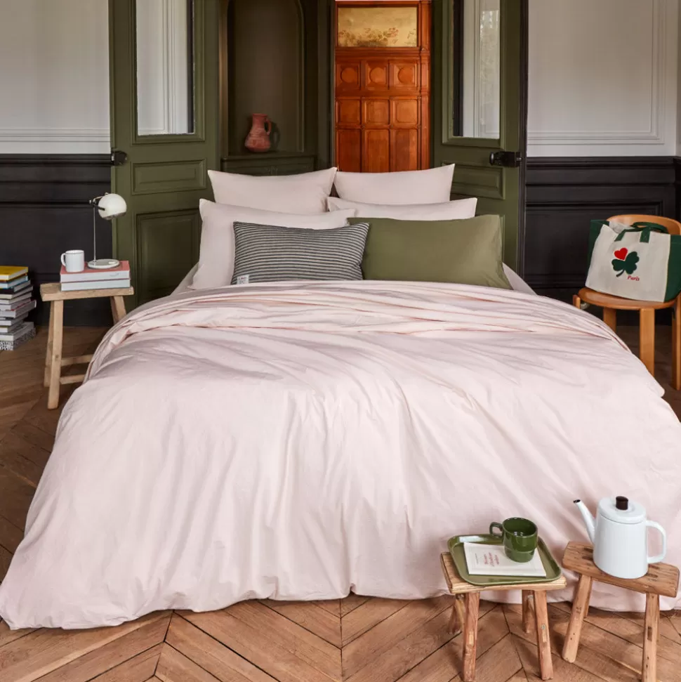 Housse de couette en percale de coton - Rose des Sables>Merci Paris New