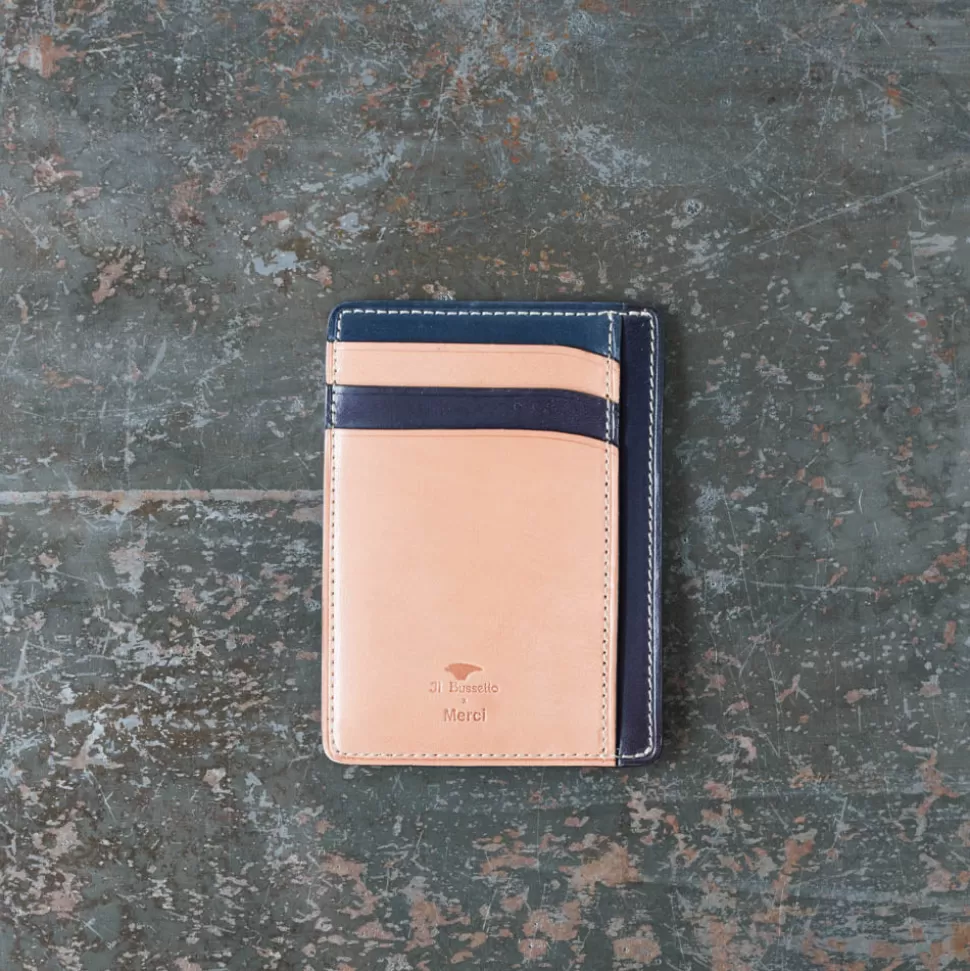 Il Bussetto x Merci - Porte Document - Beige/Bleu>Merci Paris Clearance