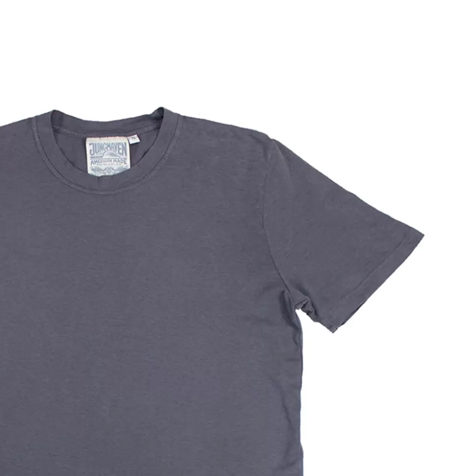 Jungmaven - Basic Tee - Diesel Gray>Merci Paris Best
