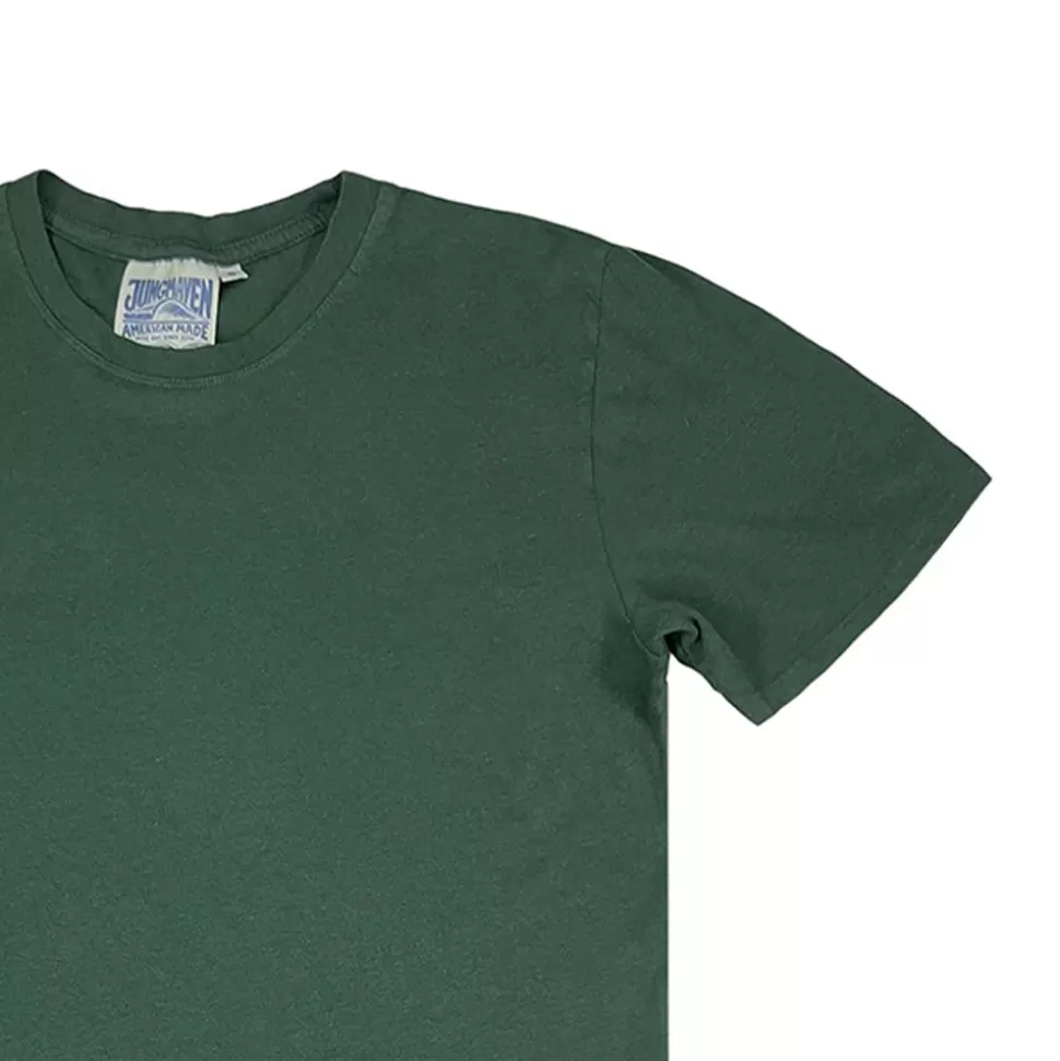 Jungmaven - Basic Tee - Hunter Green>Merci Paris Store