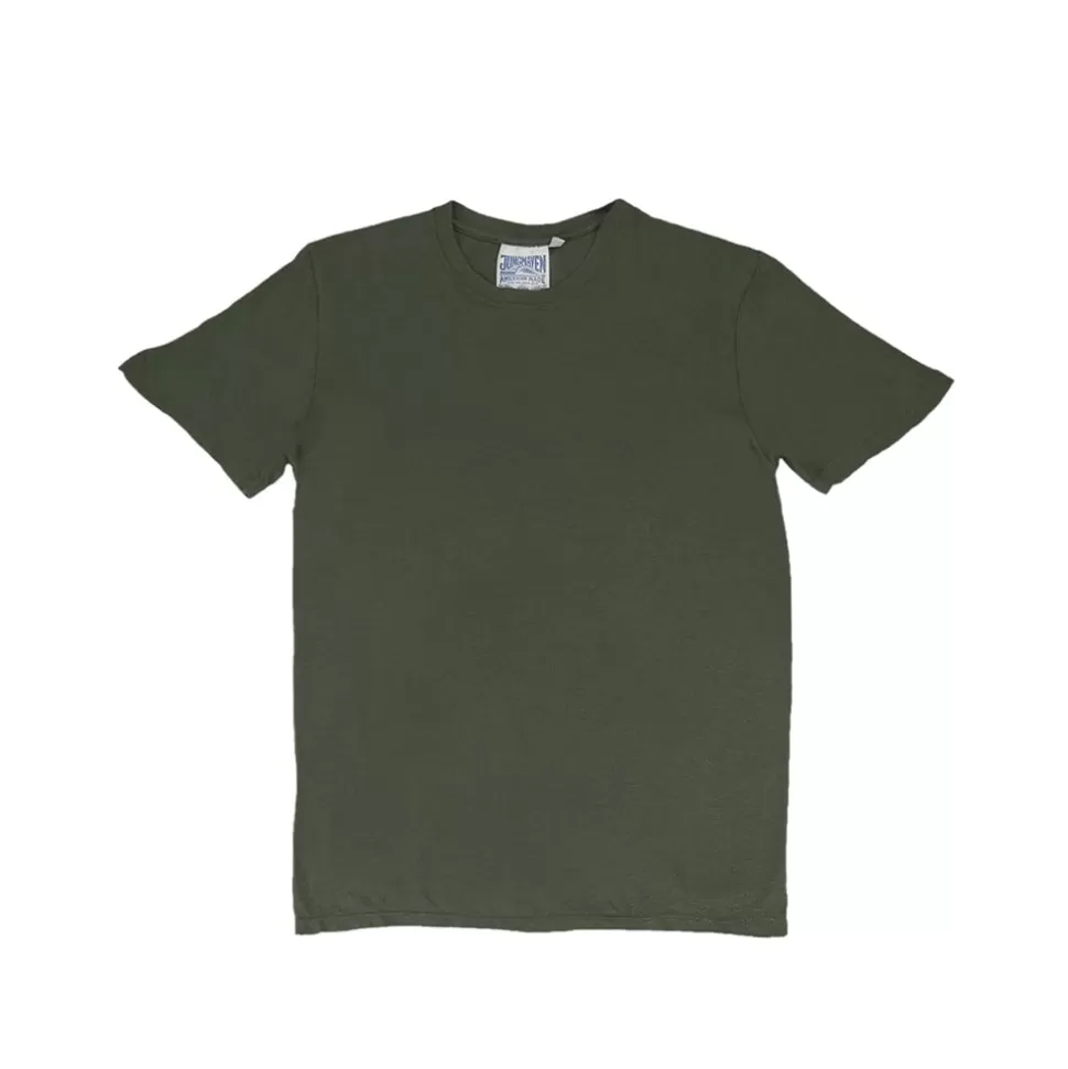 Jungmaven - Basic Tee - Olive>Merci Paris Cheap