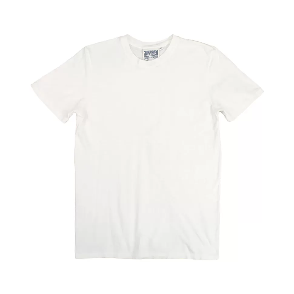 Jungmaven - Basic Tee - Washed White>Merci Paris Shop