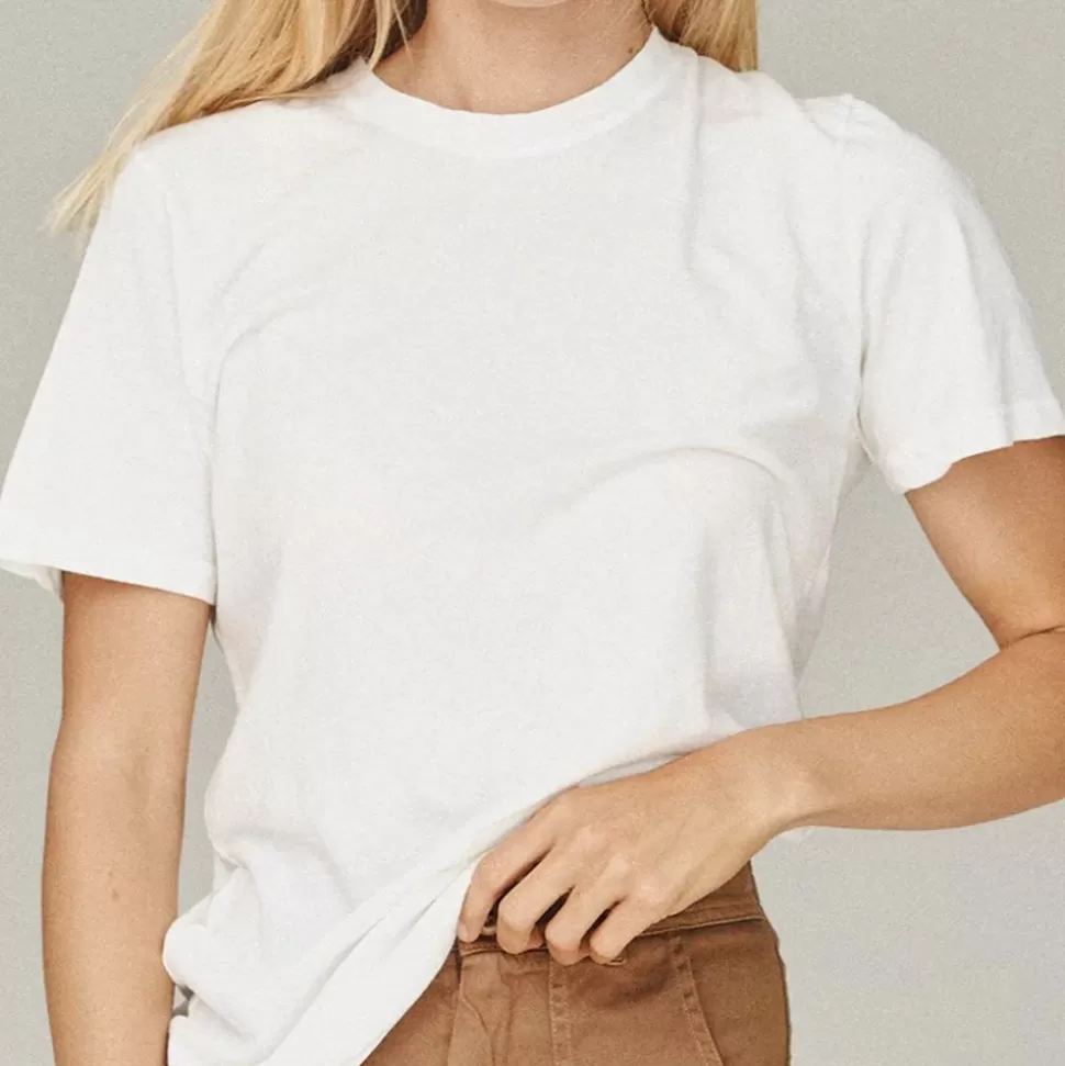 Jungmaven - Basic Tee - Washed White>Merci Paris Shop