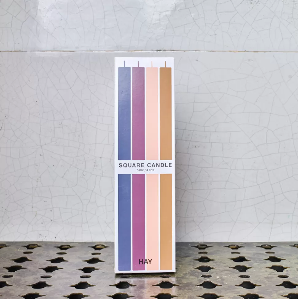 Lot 4 bougie Carré - Dark>Merci Paris New
