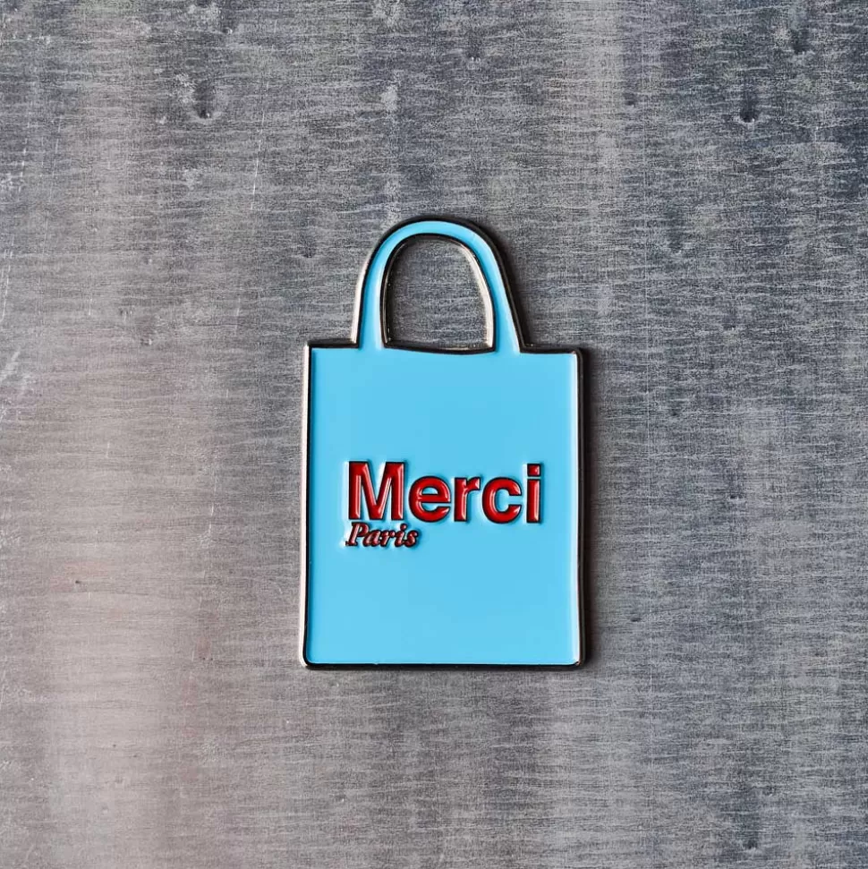 Magnet en métal Merci - Tote bag Bleu>Merci Paris Flash Sale
