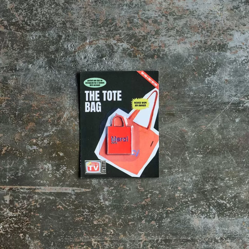 Magnet en métal Merci - Tote bag Rouge>Merci Paris Hot