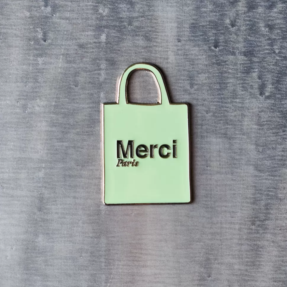 Magnet en métal Merci - Tote bag Vert>Merci Paris Hot