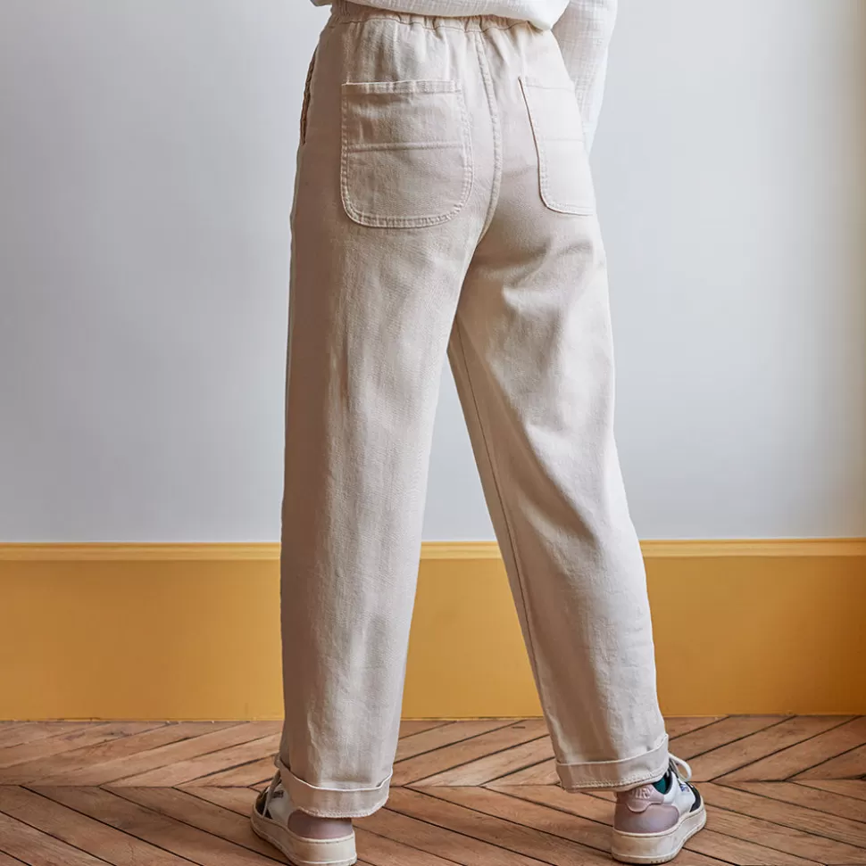 Merci - Pantalon en coton - Craie>Merci Paris Best Sale