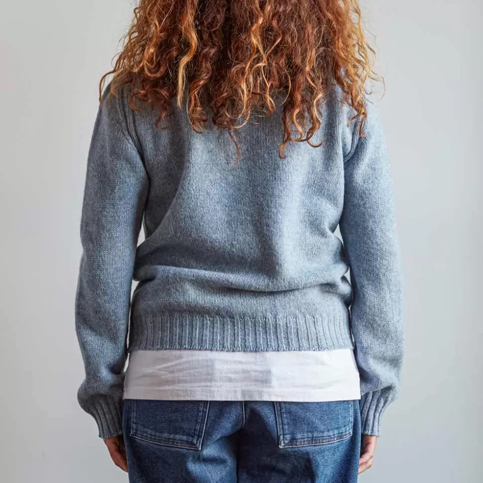 Merci - Pull en laine Shetland Femme - Ciel>Merci Paris Shop