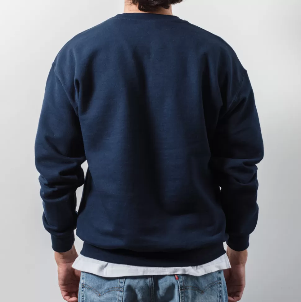 Merci - Sweat College Non Merci - Bleu>Merci Paris New