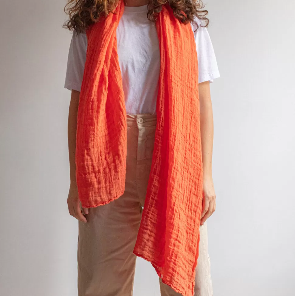 Merci - Étole Légère - Orange>Merci Paris Cheap