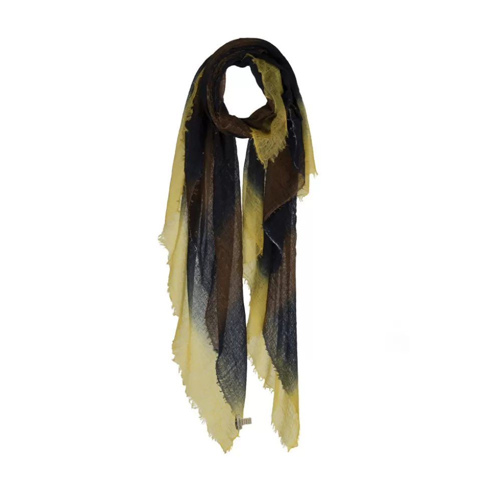 Mirror in the sky - Foulard St Tropez - Rayures Jaune>Merci Paris Shop