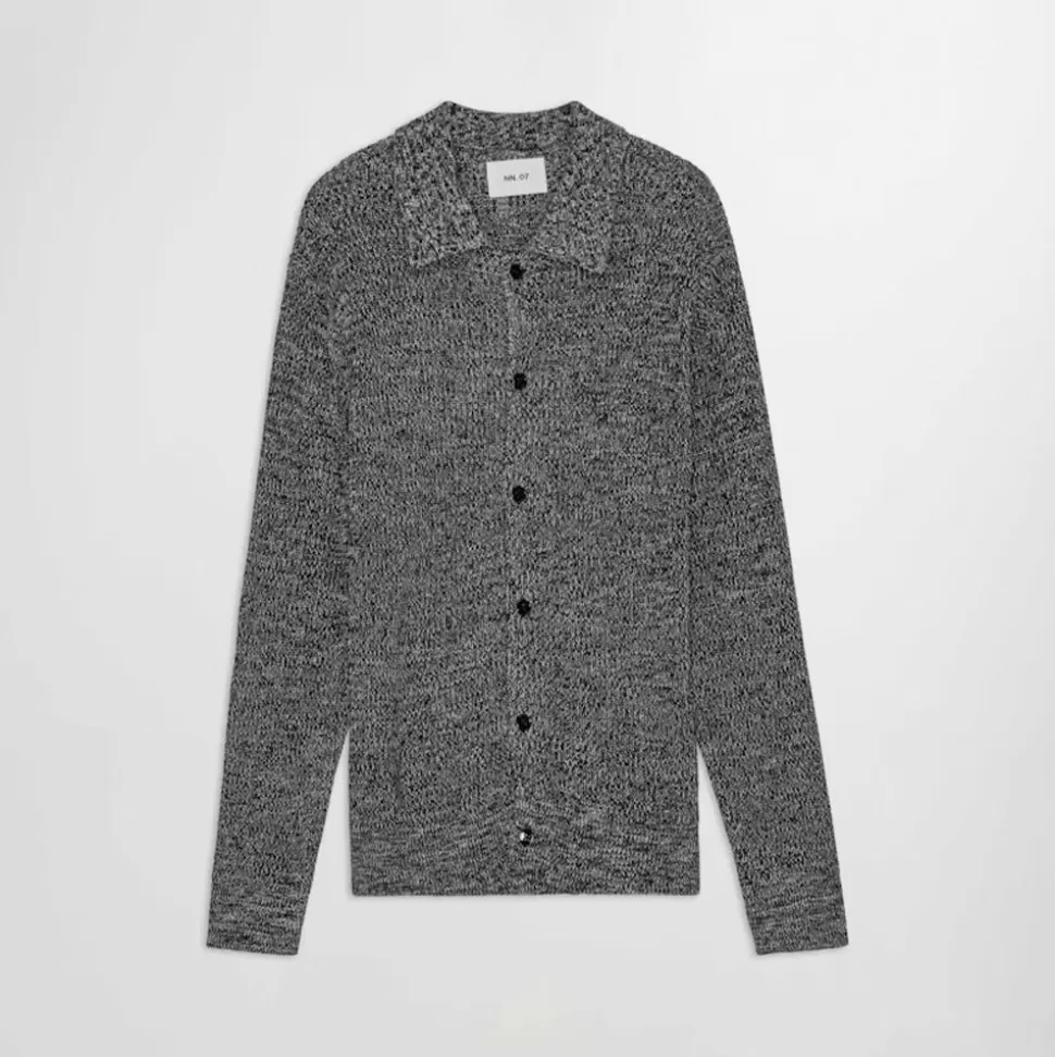 NN. 07 - Cardigan Polo Jacobo - Noir Multi>Merci Paris Sale