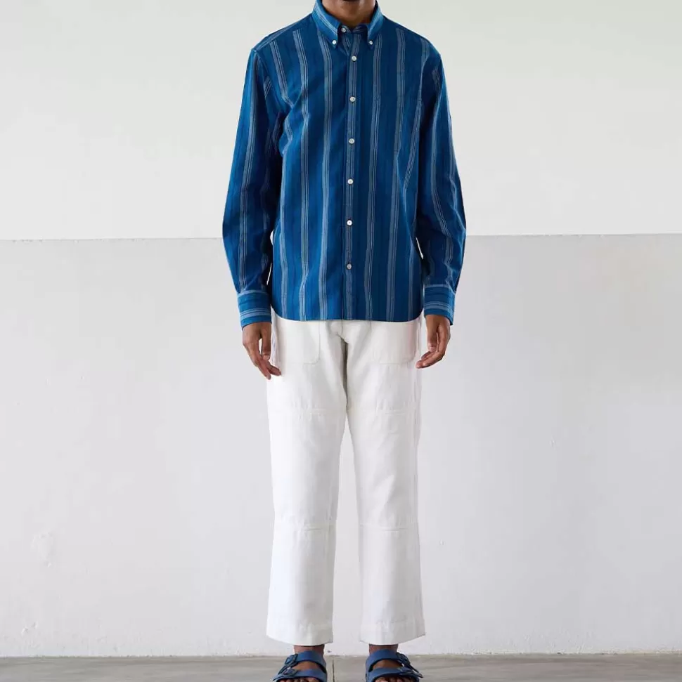 Original Madras Trading Co - Chemise N5 Classic BD Collar LS - Bleu>Merci Paris Cheap