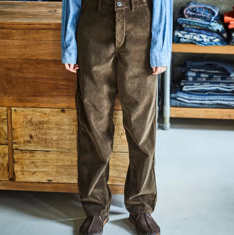 OrSlow - Pantalon French Work Velours Côtelé - Marron foncé>Merci Paris Clearance