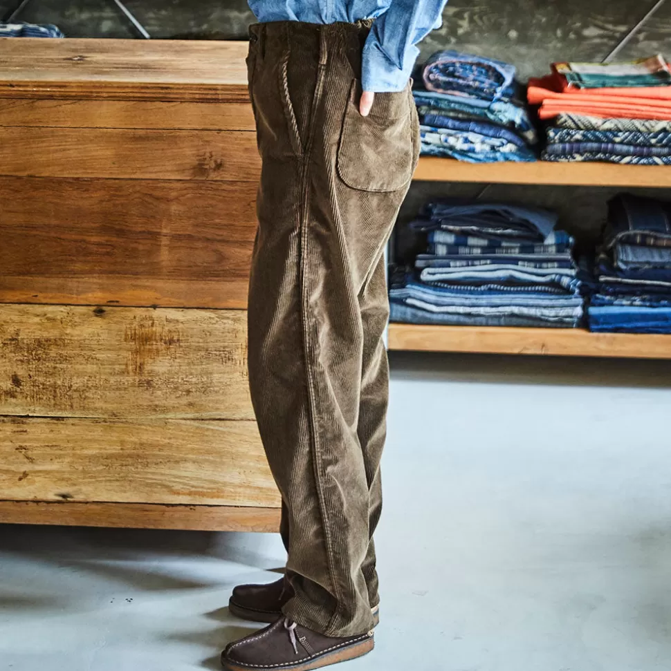 OrSlow - Pantalon French Work Velours Côtelé - Marron foncé>Merci Paris Clearance