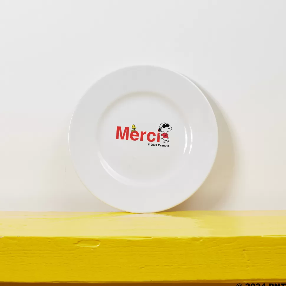Peanuts x Merci - Assiette à dessert - Logo Merci>Merci Paris Best