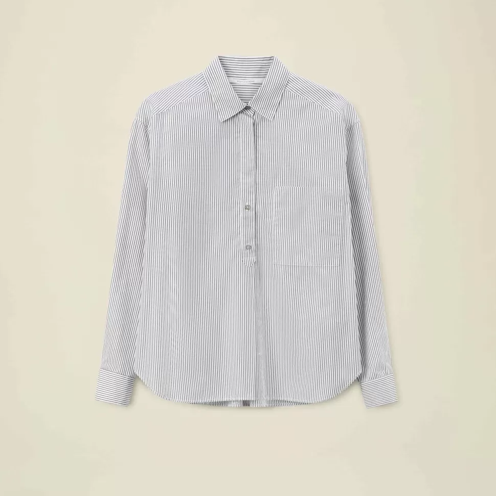 Pomandère - Chemise rayée - Bleu>Merci Paris Online