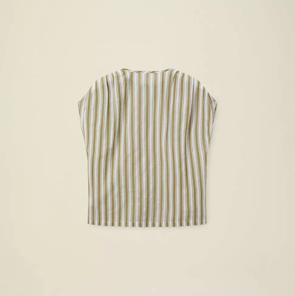 Pomandère - Chemise rayée - Pistachio>Merci Paris Sale
