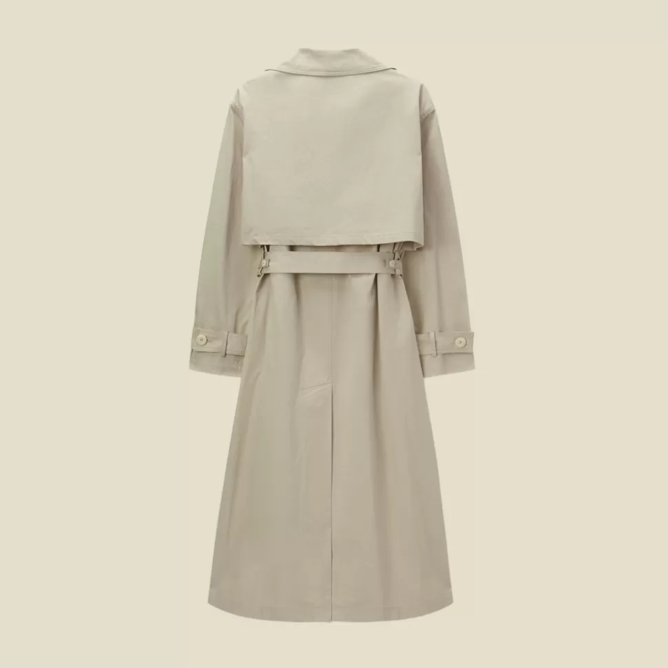 Pomandère - Trench-coat - Ecru>Merci Paris Sale