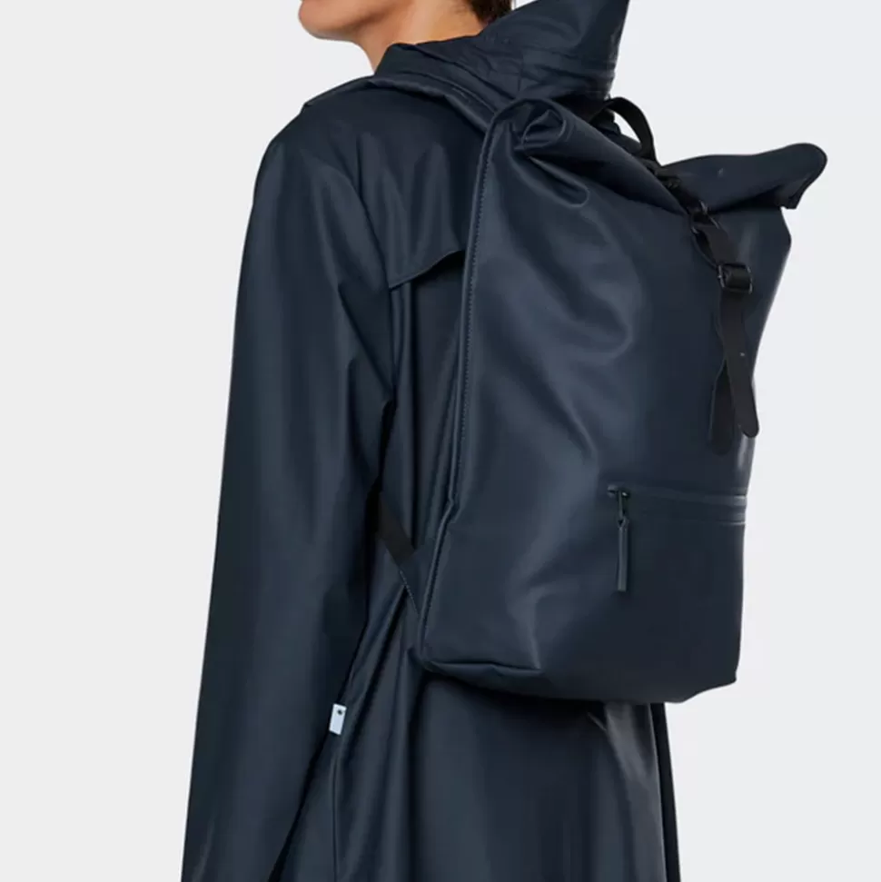 Rains - Sac à dos Rolltop Rucksack - Marine>Merci Paris Best