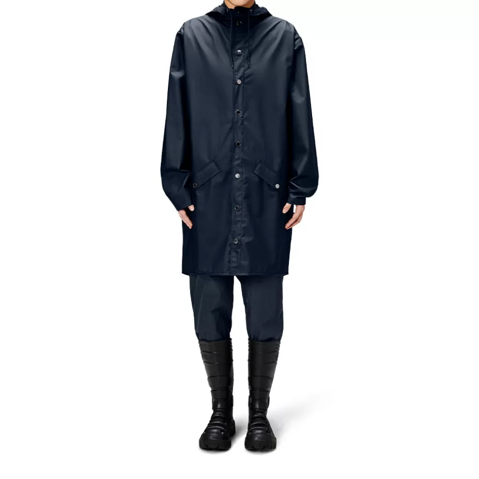 Rains - Veste Imperméable Longue - Marine>Merci Paris Online