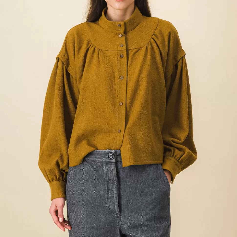 SIXSOEURS - Blouse Arlette - Marron>Merci Paris Sale