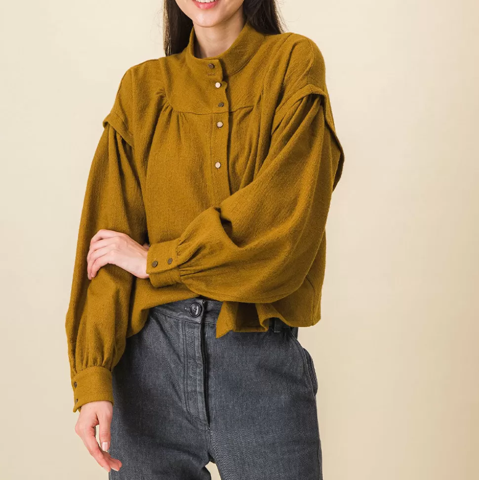 SIXSOEURS - Blouse Arlette - Marron>Merci Paris Sale