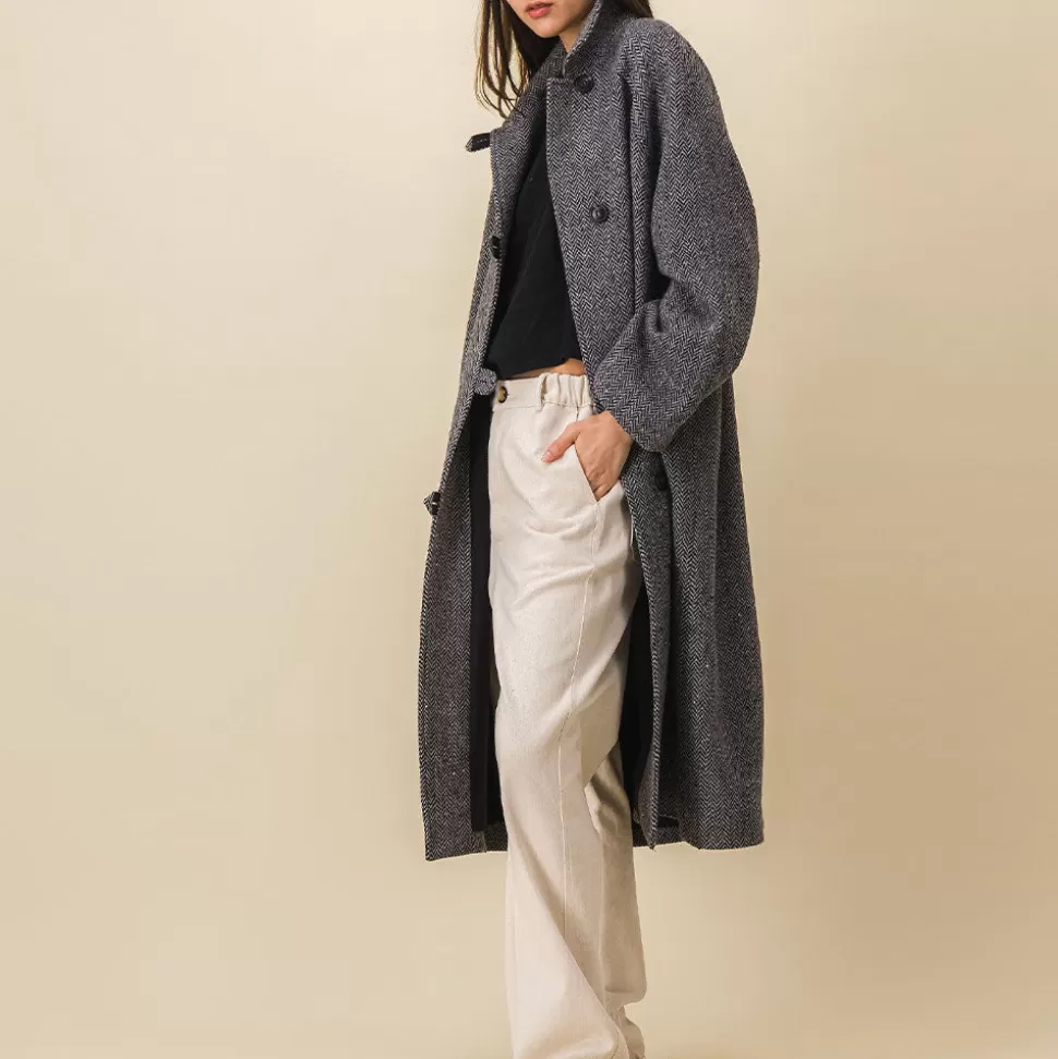 SIXSOEURS - Manteau Odile - Gris>Merci Paris Flash Sale