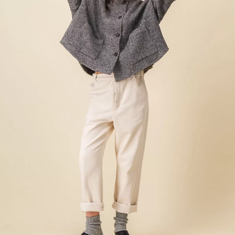SIXSOEURS - Pantalon Pearl - Ecru>Merci Paris New