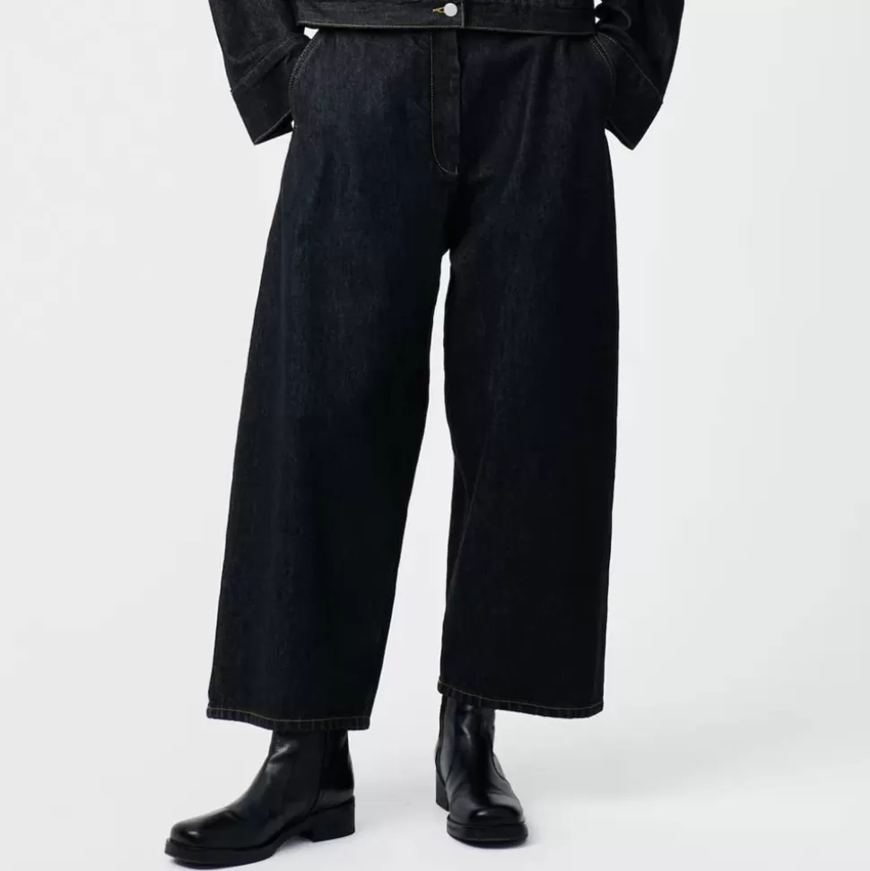 Studio Nicholson - Pantalon en Jean Chalco - Noir>Merci Paris Discount